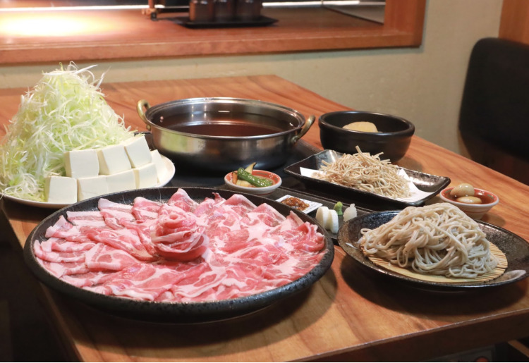 芋豚のネギしゃぶコース