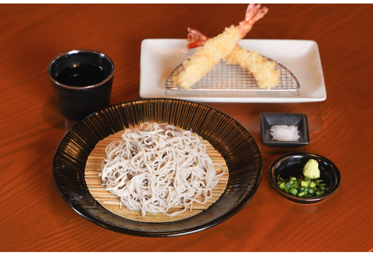 十割　海老天ざる蕎麦（冷）