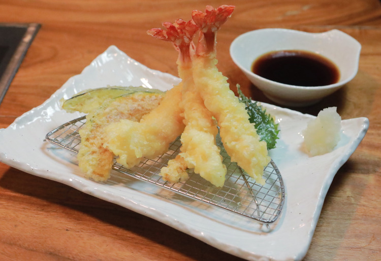 海老天盛り合わせ