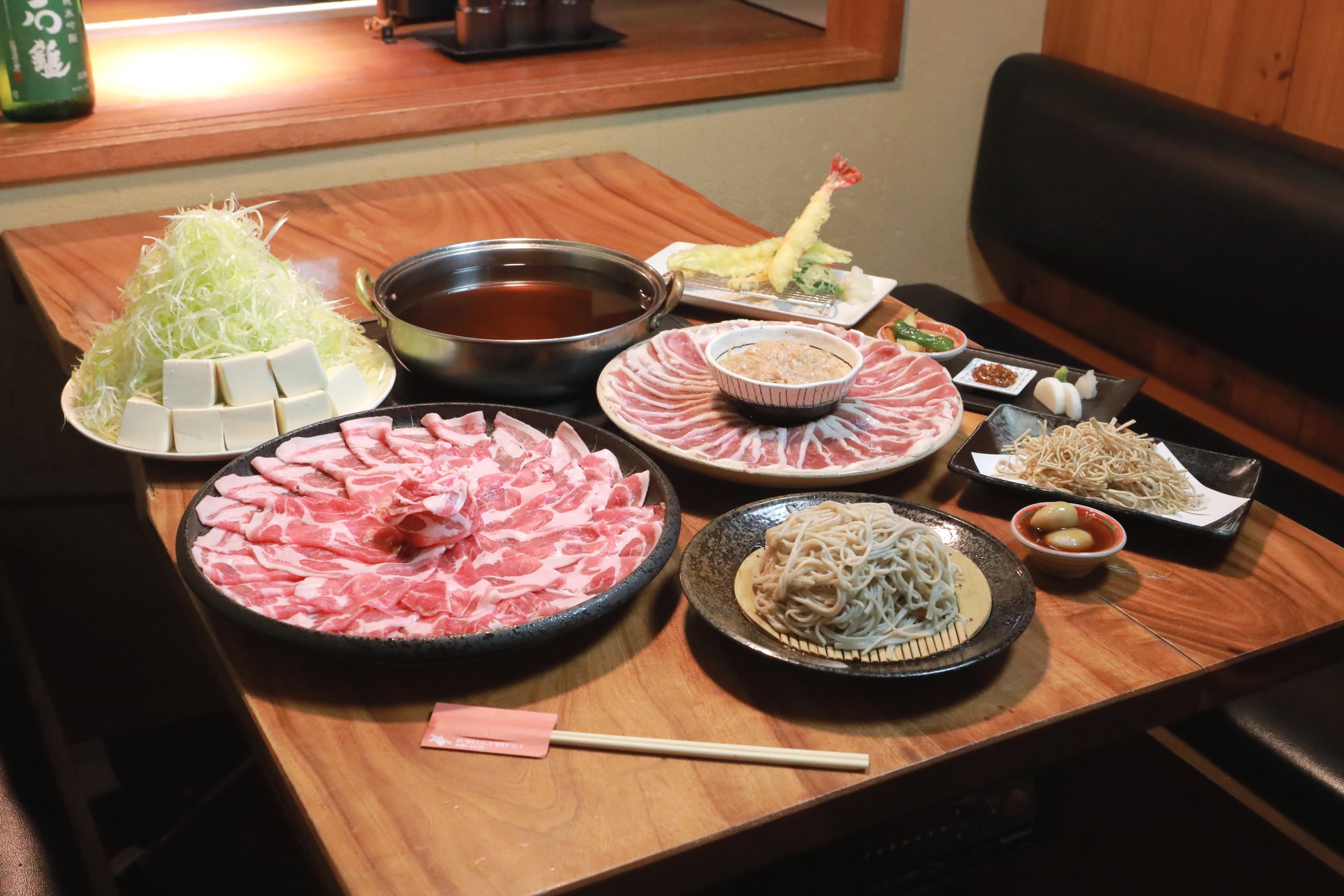 春の送別会/歓迎会は人気の芋豚・鴨ネギしゃぶと春菜天ぷらで決まり!